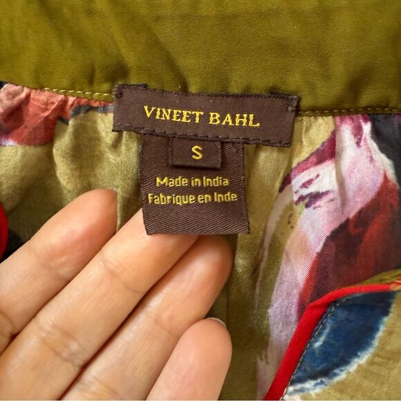 Anthropologie Vineet Bahl Sunbound Silk Blouse S NWOT - Picture 7 of 14
